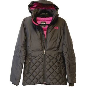 The North Face 550 Goose Down Black Sz XS Hooded Women Coat Jacket